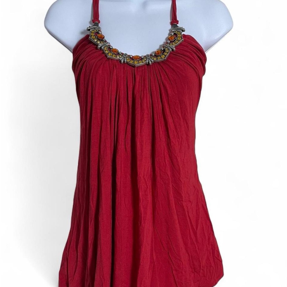 Vintage Love & Love Jeweled Halter Top